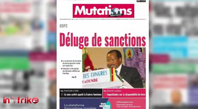 CAMEROUN: REVUE DES UNES DU JEUDI 10 SEPTEMBRE 2020