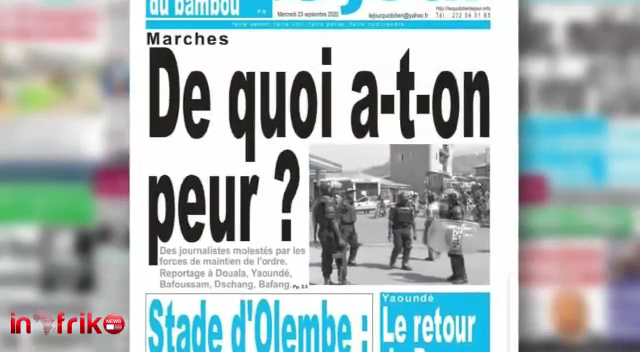 CAMEROUN: REVUE DES UNES DU MERCREDI 23 SEPTEMBRE 2020