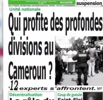 CAMEROUN: REVUE DES UNES DU VENDREDI 27 NOVEMBRE 2020