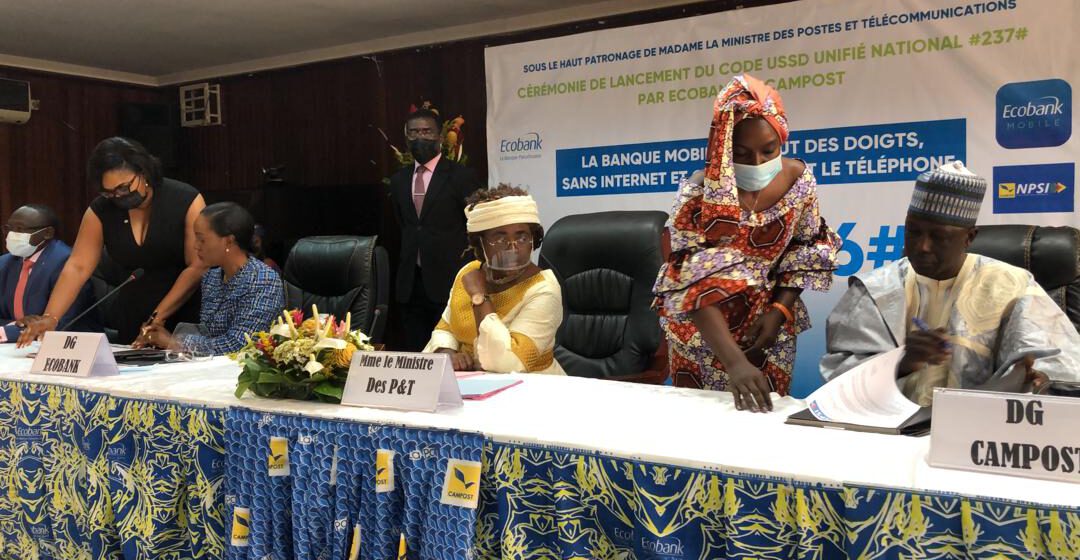 CAMEROUN-DIGITALISATION: ECOBANK ET CAMPOST MUTUALISENT LES EFFORTS